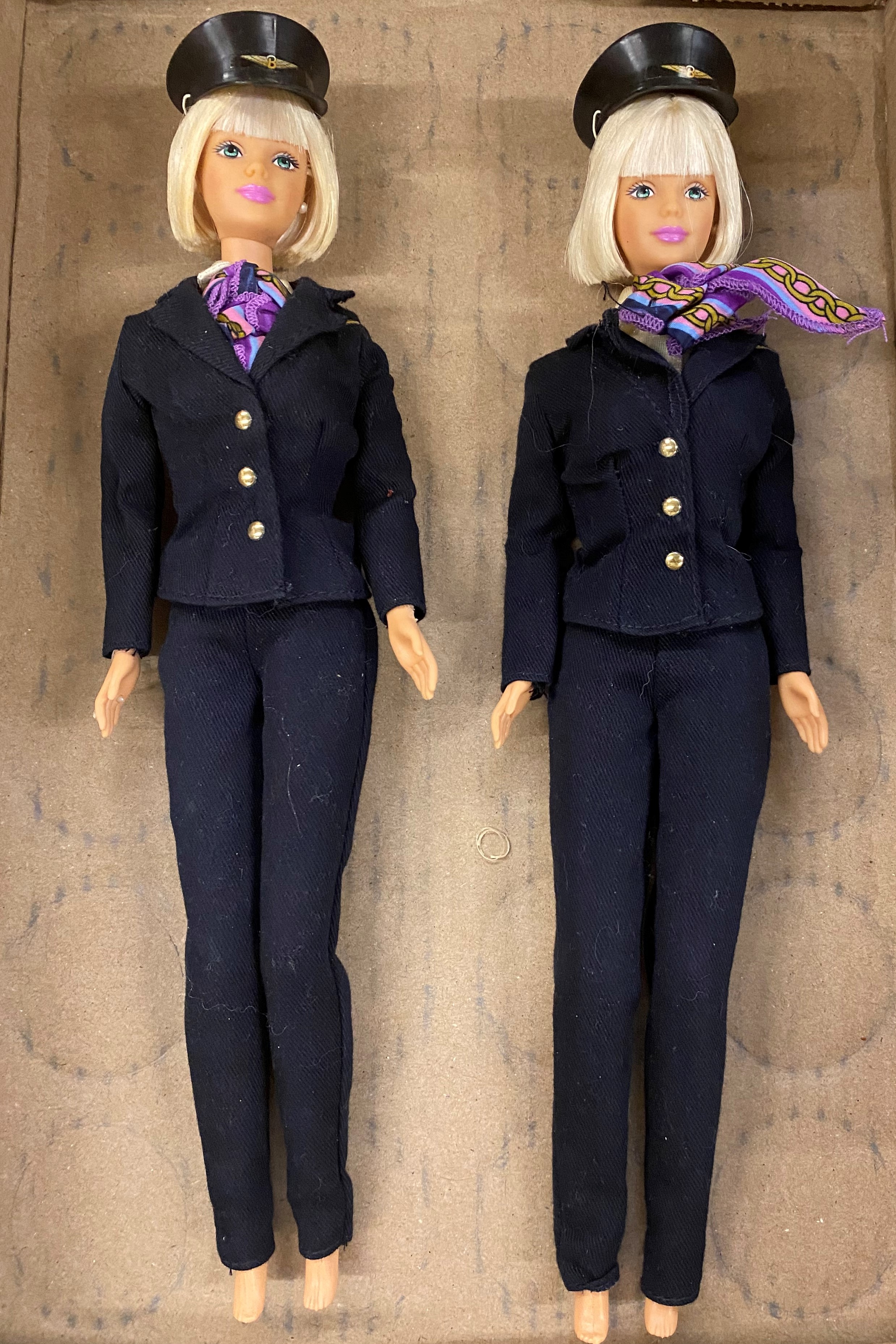 Item: Pair of Mattel Barbie Doll Airline Stewardess
