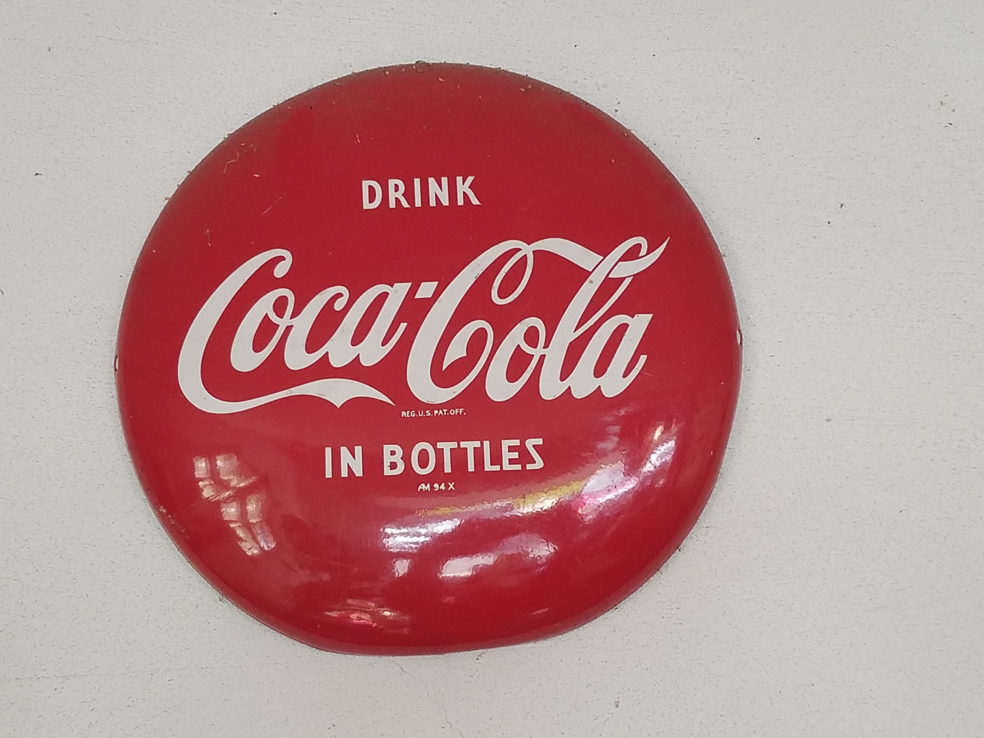 Item: Coca-Cola 12 Metal Button Sign