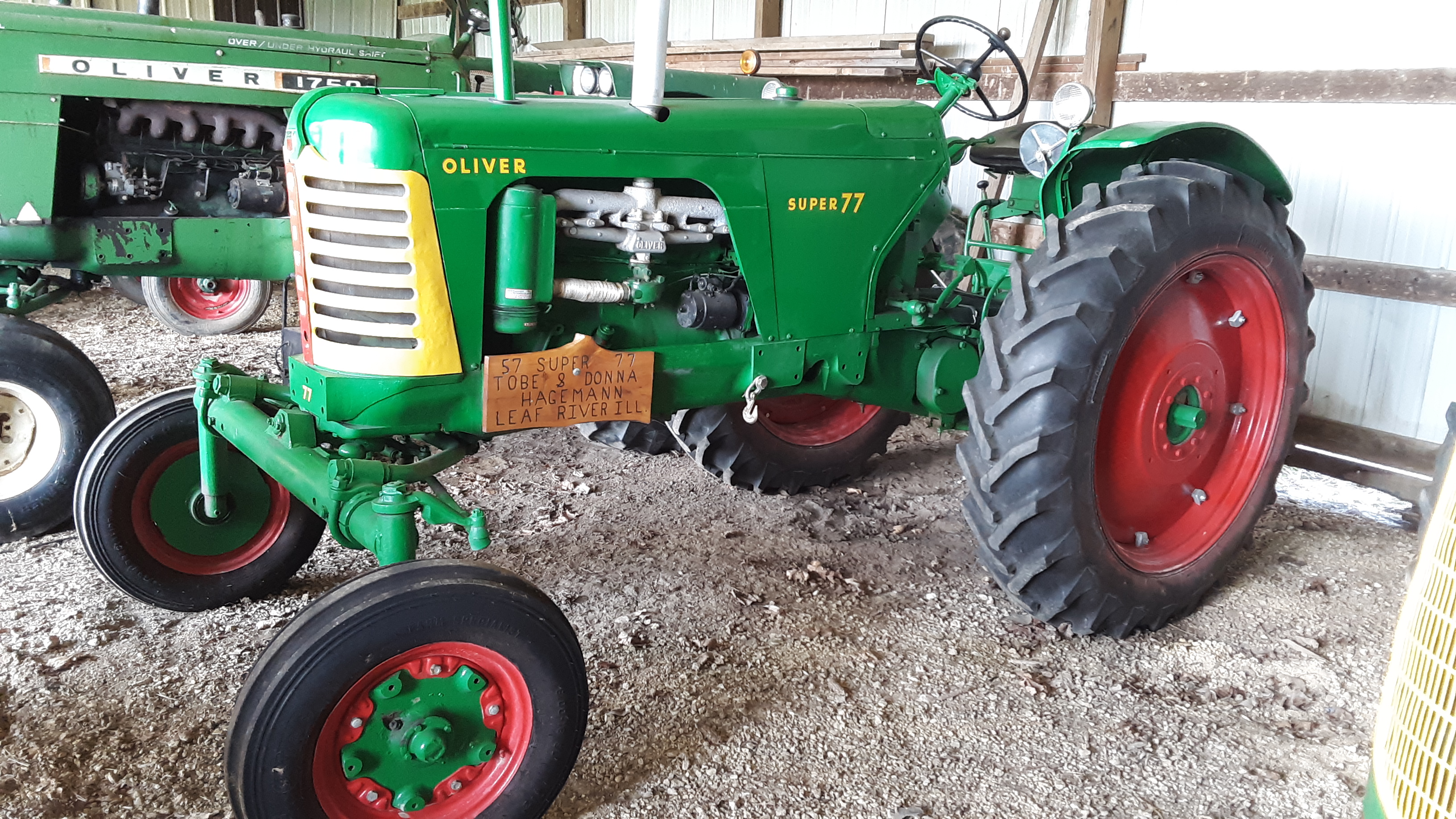 Item: 1957 Oliver Super 77 Farm Tractor