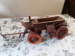 Folk Art Wooden Wagon