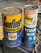 Sunoco Old Oil Cans