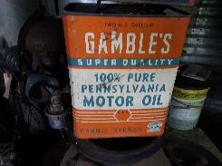 Old Motor Oil Cans