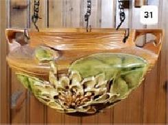 Roseville Water Lily Hanging Planter