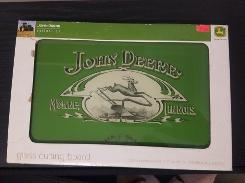 John Deere Glass Counter Cutting Board