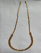 14K Gold Braided Necklace