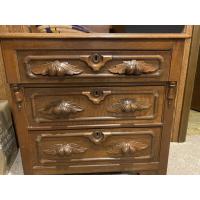 Walnut Carved Chest