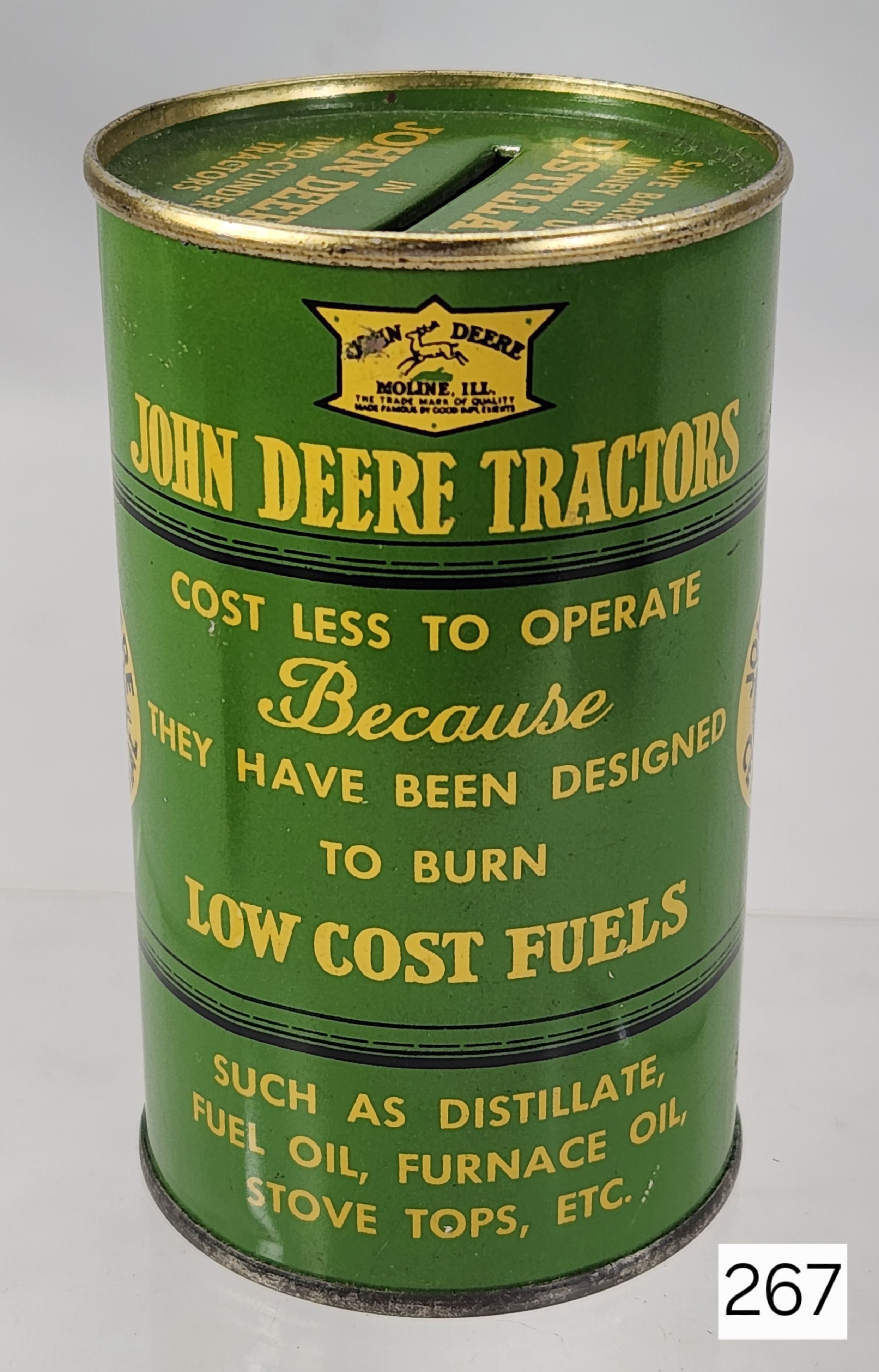 Item: John Deere Tractors Coin Bank