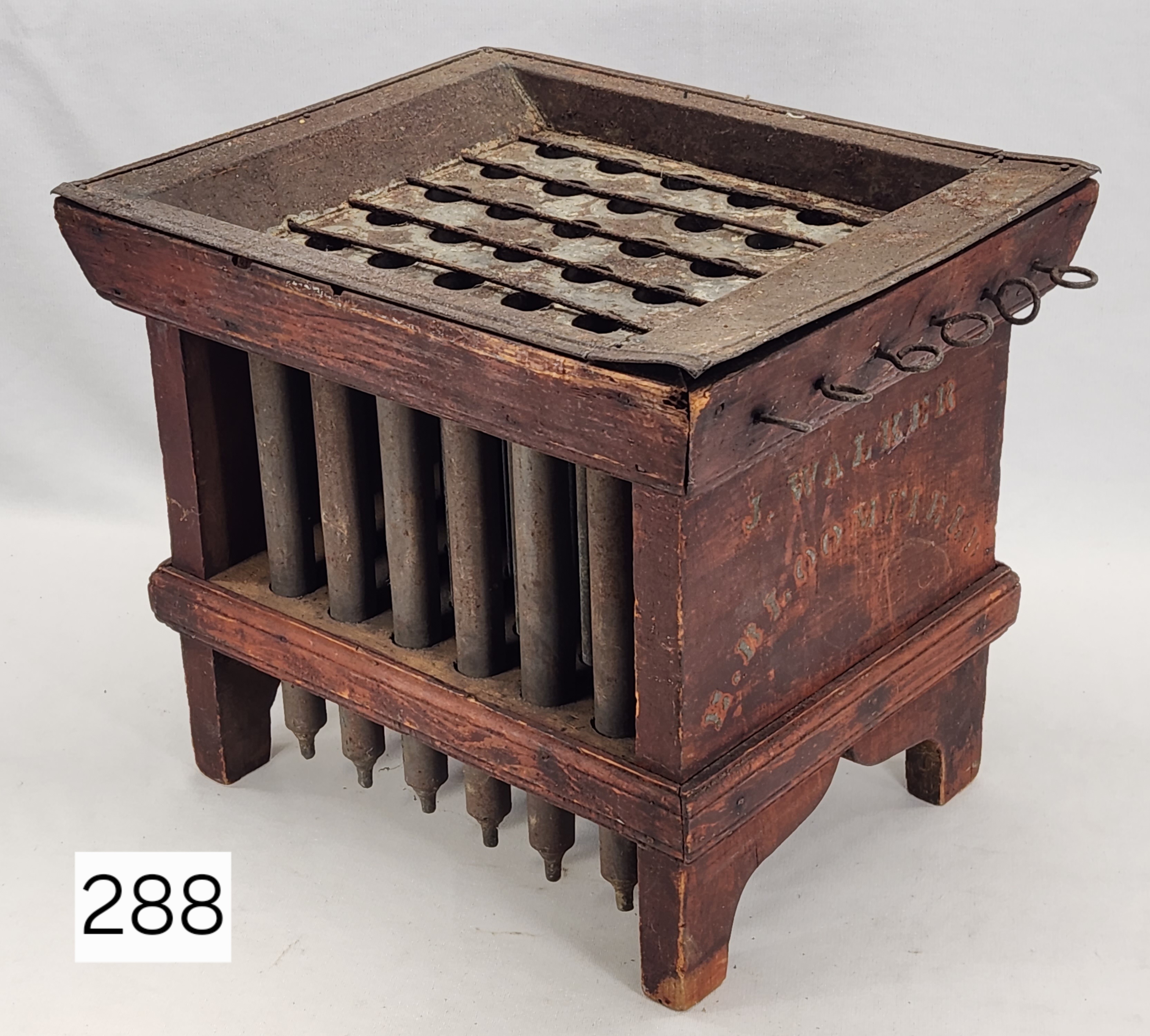 Item: J Walker 18th Century Candle Mold