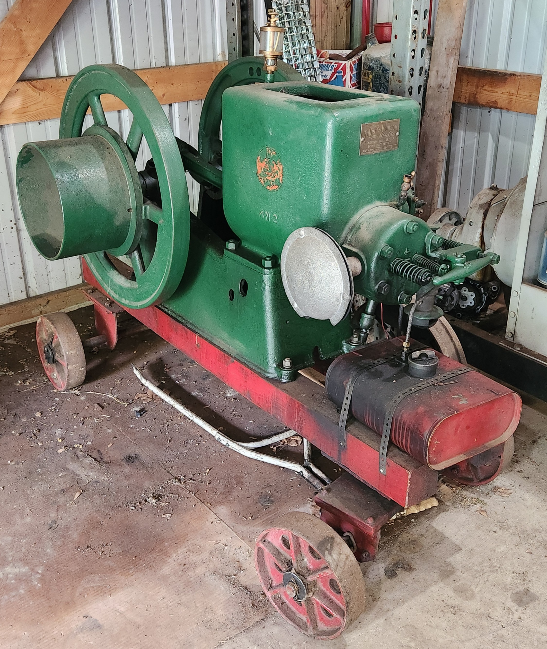 Item: Fuller & Johnson 4 HP Hit-N-Miss Gas Engine