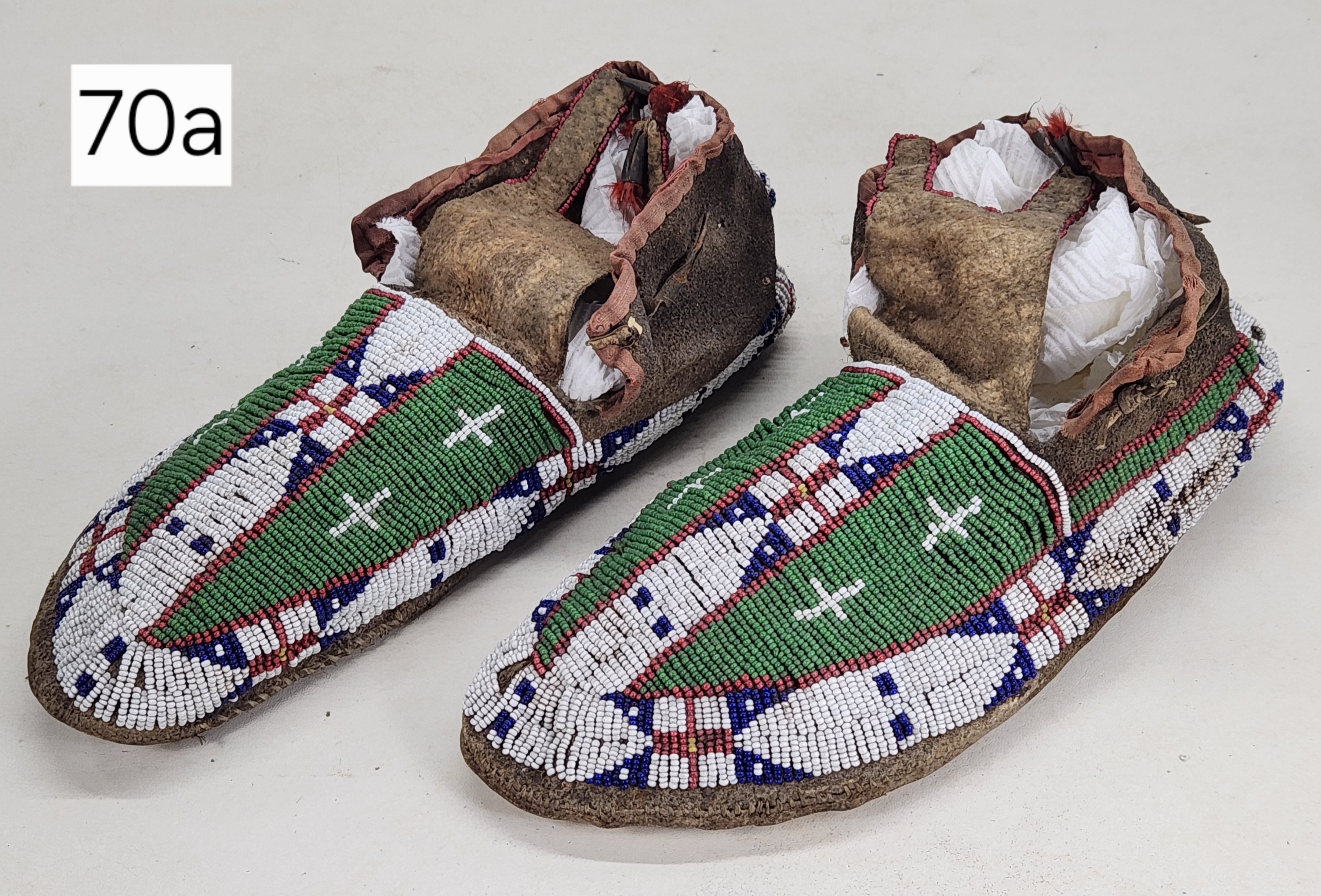 Item: Antique Native American Beaded Moccasins
