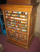 Oak Spool Cabinet
