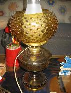 Aladdin Amber Table Lamp