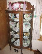 Walnut 1920's China Closet