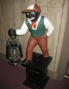Black Americana Jockey Hitching Post