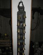 Early Swedish Brass Bells on Leather Strap 