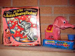 Japan Battery Op Jumbo Bubble Blowing Elephant
