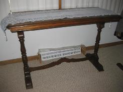 Walnut Deco Sofa Table