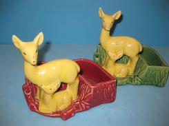 Shawnee Deer & Fawn Planters