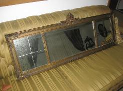 Fancy 46 in. Beveled Glass Buffet Mirror