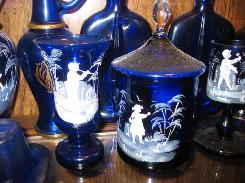  Mary Gregory Cobalt Glass Collection