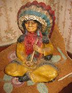 Indian Chief Plaster of Paris Statue