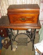 Singer Oak Fancy Treadle Sewing Machine