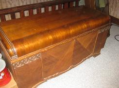 Cedar Chest on Feet