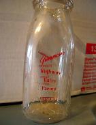  Gummows Highway Dairy Farms 1/2 Pint Dairy Bottle