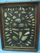 Native American Arrow Head Display & Artifacts 