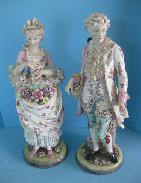 Meissen Pair 23 in. Classical Figurines