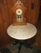 Victorian Walnut M.T. Round Parlor Table