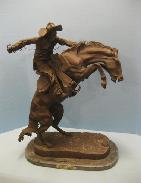  Frederic Remington 'Bronco Buster' Bronze Sculpture