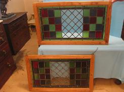 Leaded Art Glass Windows, Framed