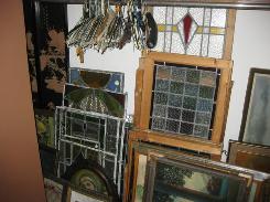 Many Pairs of Leaded Glass Windows