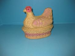  Paper Mache Hen on Nest 1924 Candy Container