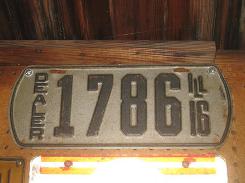 1916 ILL Dealer License Plate