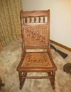 Oak Cane Seat Rocking Chairs