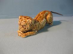 Brown Glaze Dog w/ Wire Tail