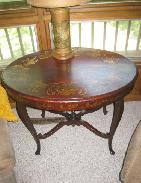  French Decorated Oval Parlor Table