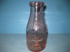 Pink Depression Glass 1-Qt. Dairy Bottle