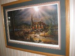 Terry Redlin Signed 'God Shed His Grace on Thee' Picture