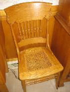 Old Pressed & Spindled Cane Seat Chairs