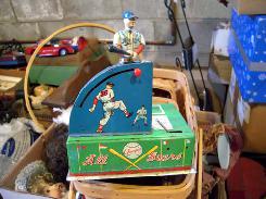 Battery Op Tin Litho Baseball Game