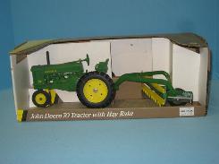 JD 70 Tractor with Hay Rake