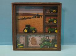 JD 6 Piece 1/64th Tractor Display in Wooden Case