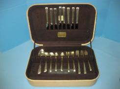 45 Piece Alvin Chapel Bells Sterling Silver Flatware Set