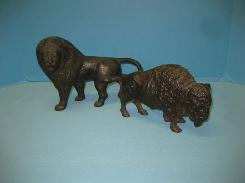 Cast Iron Lion Bank