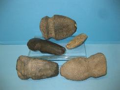 Large Selection of Native American Grooved Axe Heads