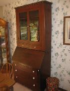 1850's Walnut Drop-Front Secretary