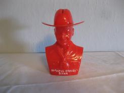 Hop Along Cassidy Red Plastic Bank